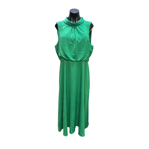 Karl Lagerfeld Sleeveless Green Maxi Dress - Picture 1 of 9
